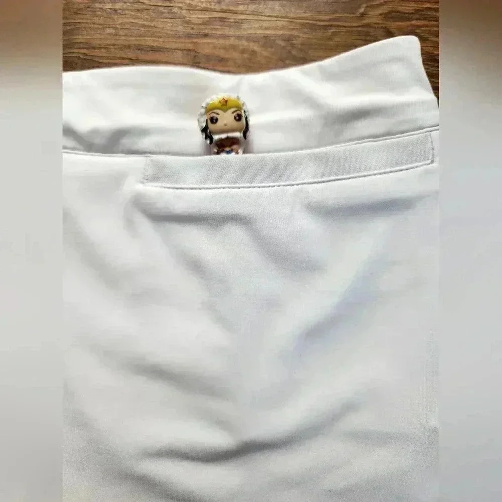 Peter Millar Women's White Blue Golf Laura Wrap Skort Pockets Pickle Ball Tennis - Picture 6 of 12